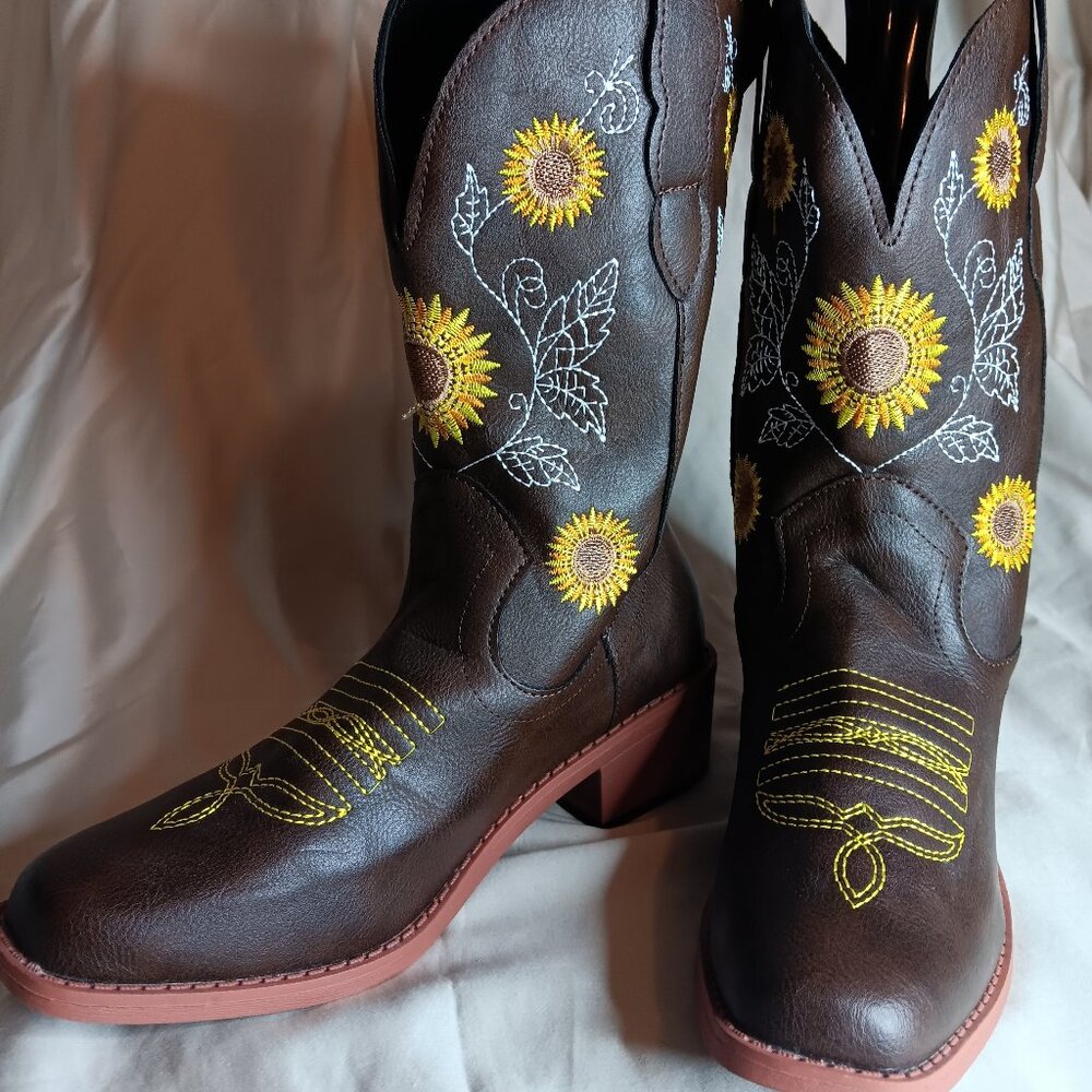 Sunflower Western Boots